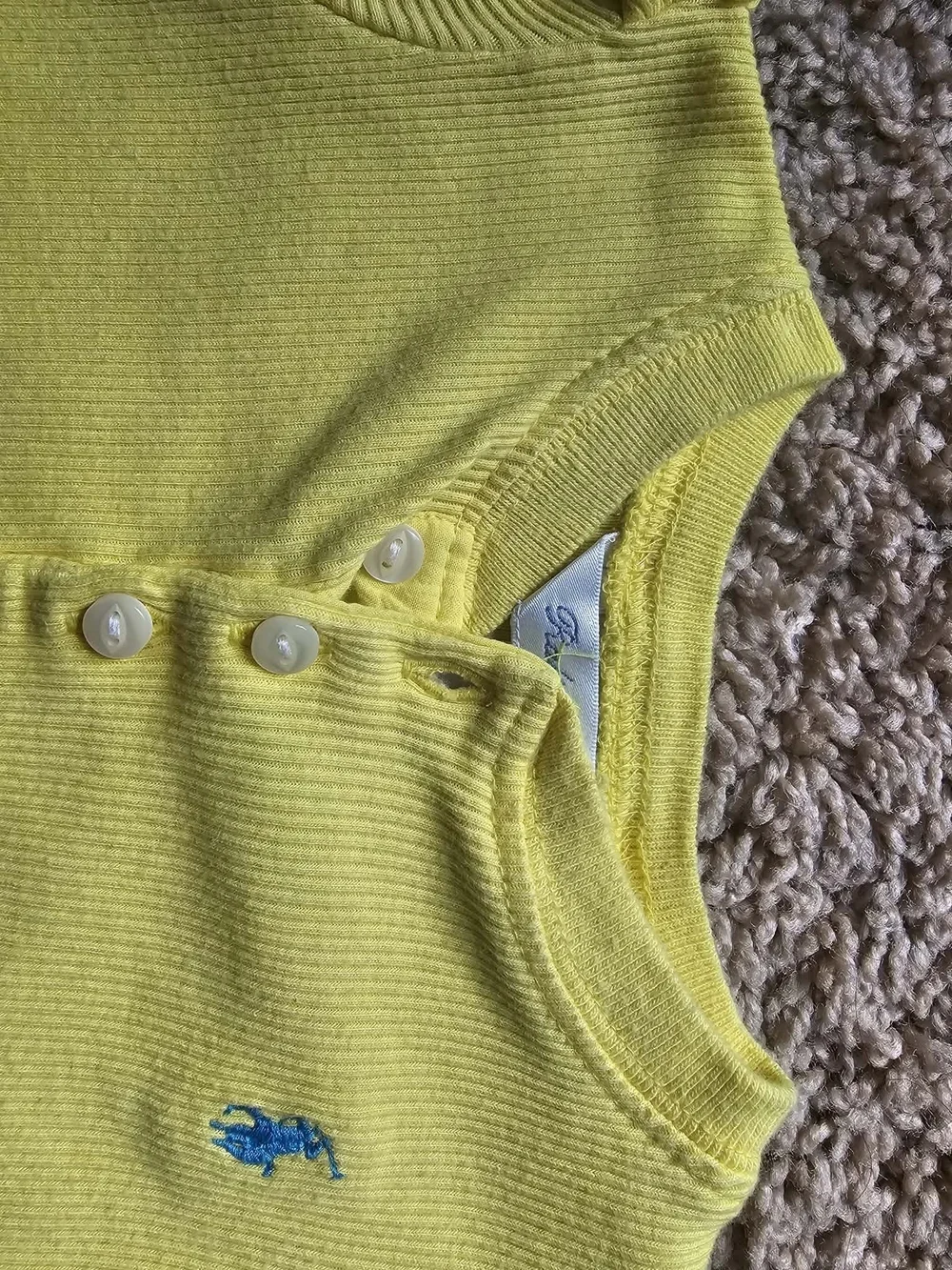 Ralph Lauren Yellow Ruffle Dress & Bloomers Set